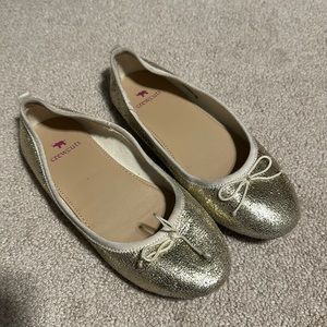 Crewcuts kids gold flats